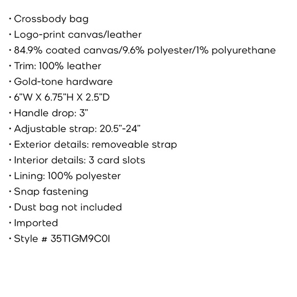 Michael kors Mercer Extra-Small Logo and Leather Crossbody Bag - Picture 5 of 11